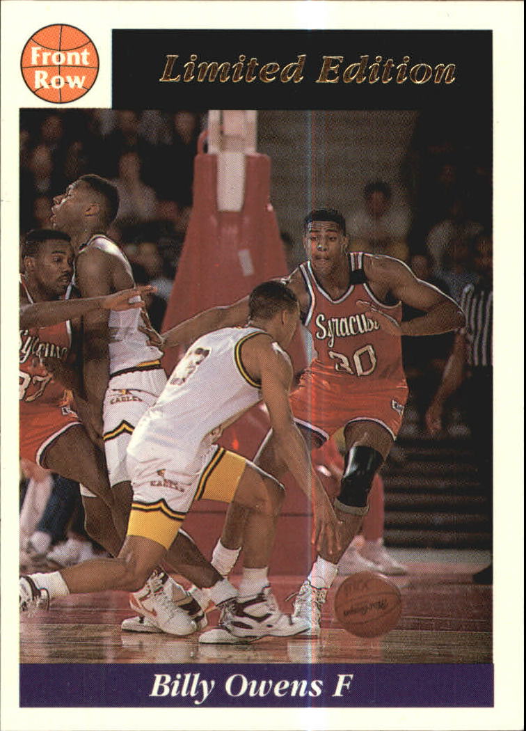 1991 Front Row Billy Owens #7 Billy Owens/Career Highlights