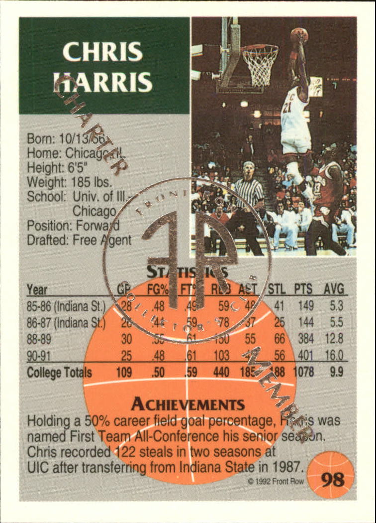 Sports Card Back