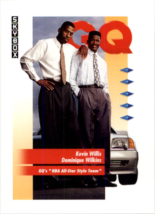 1991-92 SkyBox #325 Kevin Willis/Dominique Wilkins/GQ All-Star Style Team