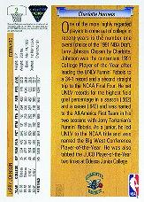 1991-92 Upper Deck #2 Larry Johnson UER RC/(Career FG Percentage/is .643 not .648) back image