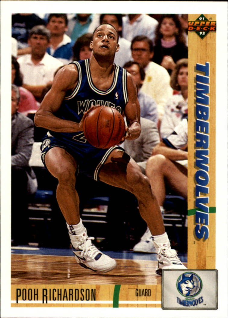 1991-92 Upper Deck Minnesota Timberwolves Basketball Card #246 Pooh ...