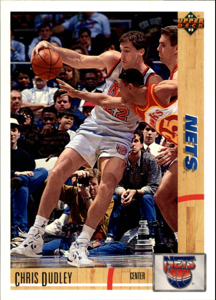  1993 Fleer # 134 Chris Dudley New Jersey Nets
