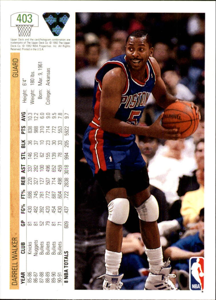 A2500- 1991-92 Upper Deck Bk Cards 251-500 +Rookies -You Pick- 15+ FREE US SHIP