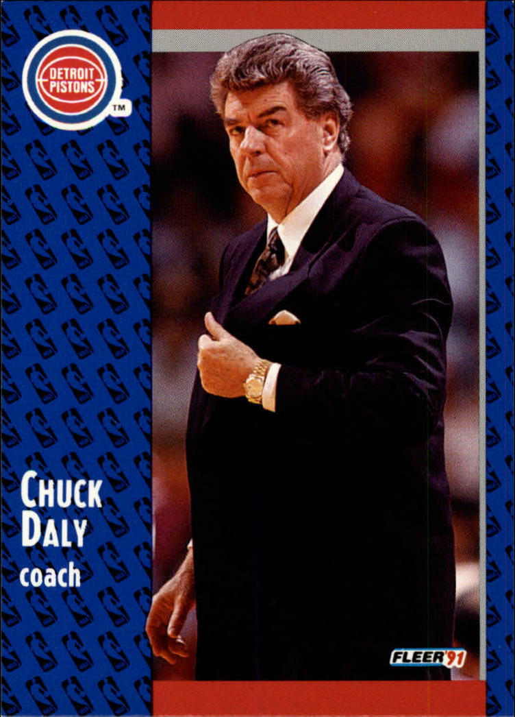 1991-92 Fleer #58 Chuck Daly CO