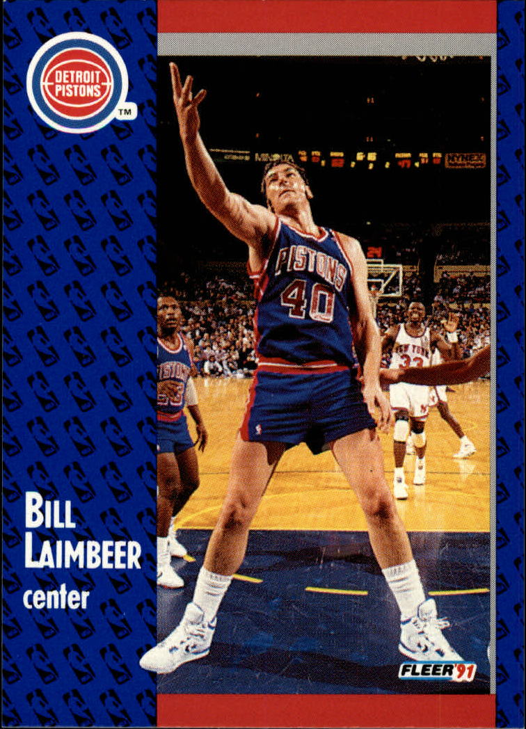 1991-92 Fleer #62 Bill Laimbeer