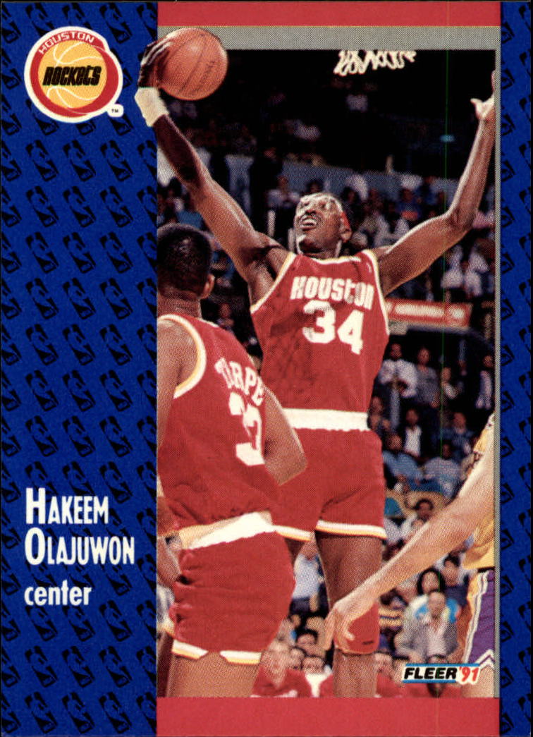 1991-92 Fleer #77 Hakeem Olajuwon