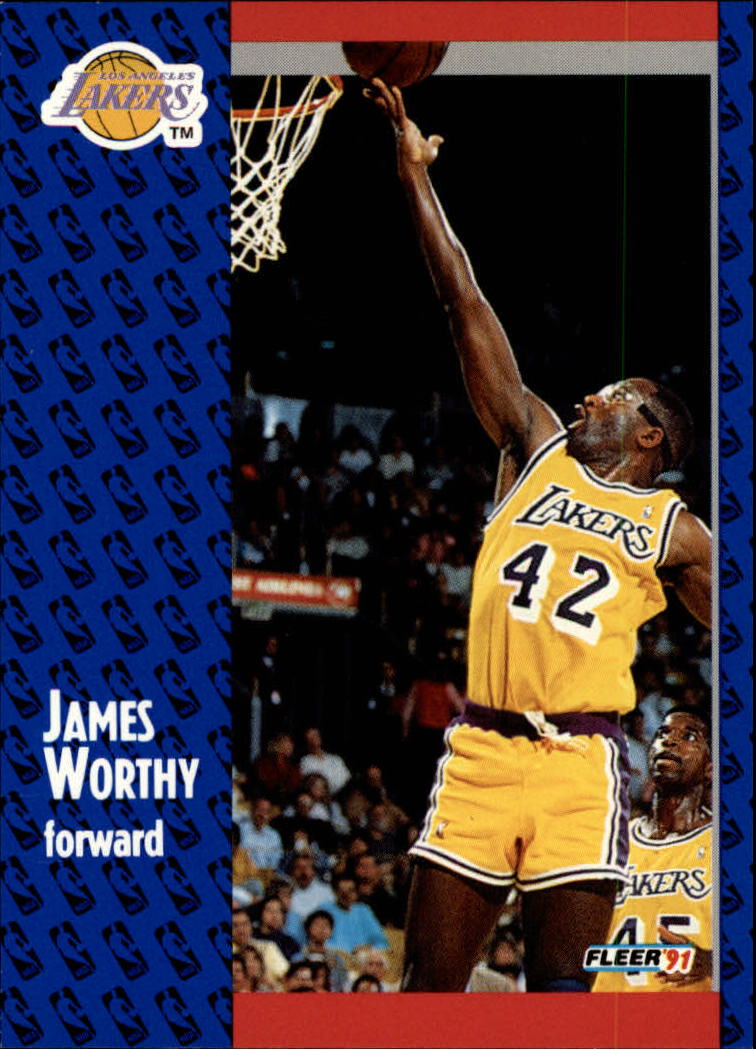 1991-92 Fleer #104 James Worthy - NM-MT - Jammin JD Sports Cards