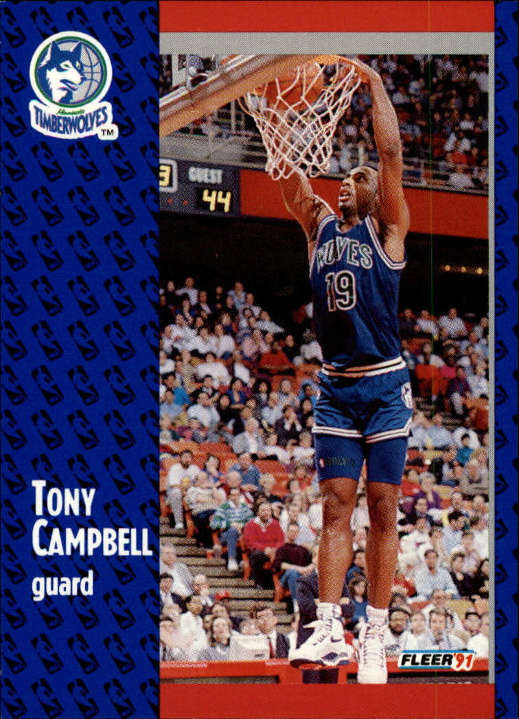 1991-92 Fleer #121 Tony Campbell