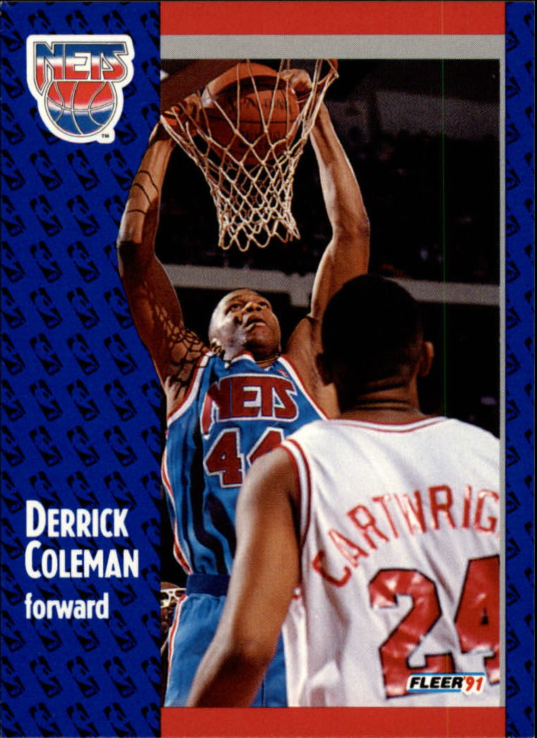 1991-92 Fleer #130 Derrick Coleman