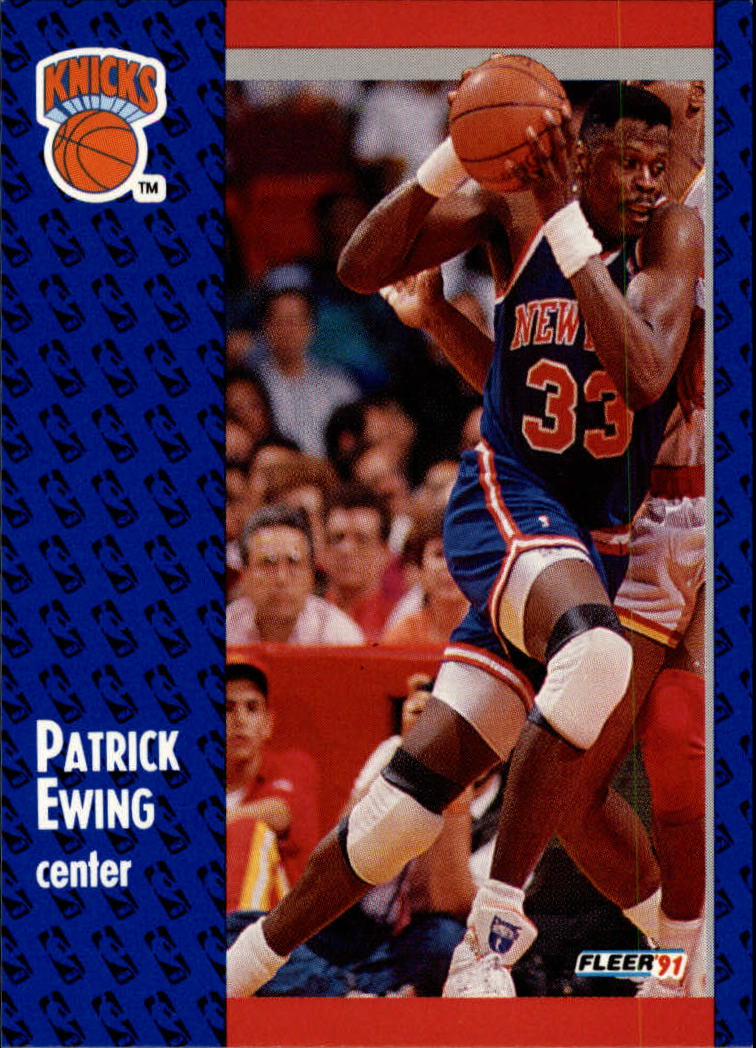 1991-92 Fleer Team Leader Patrick Ewing 389 New York Knicks