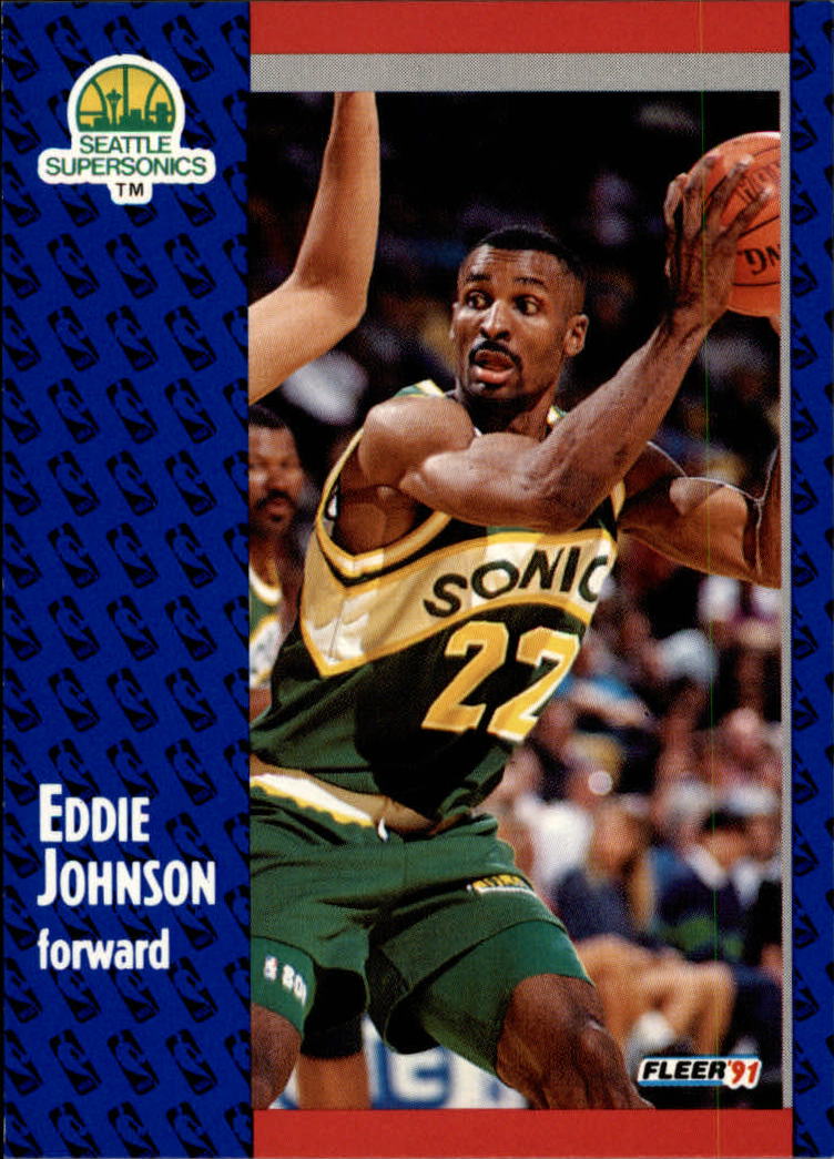 1991-92 Fleer #190 Eddie Johnson
