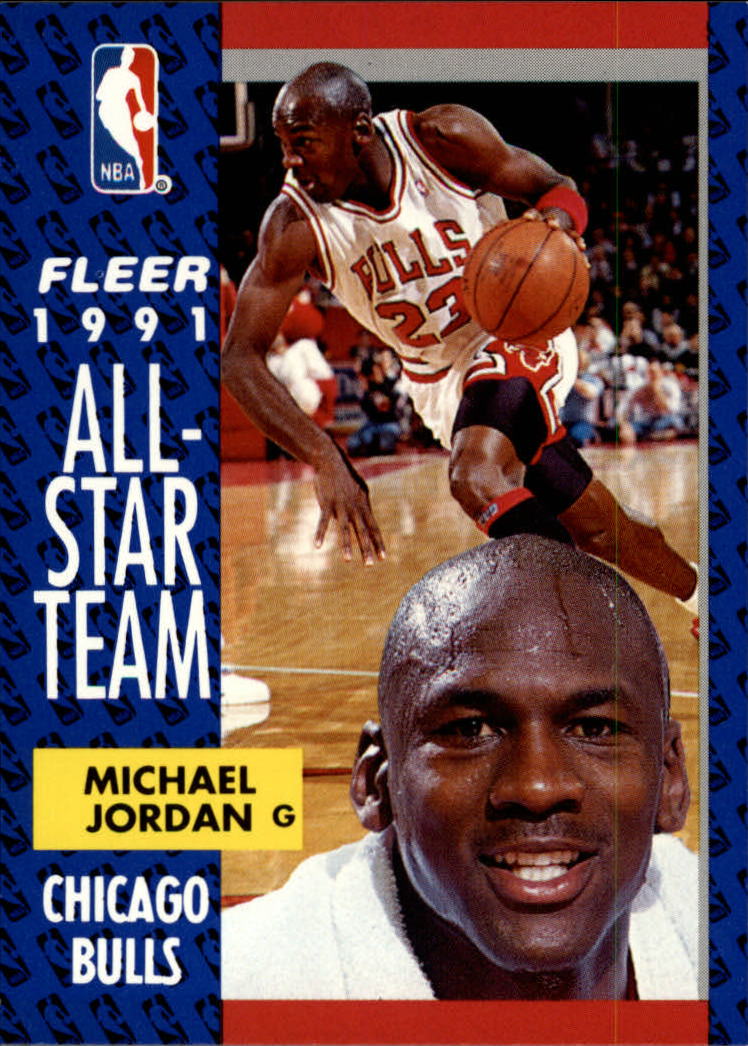 1991-92 MICHAEL JORDAN - FLEER ALL-STAR GAME - Card # 238 - CHICAGO BULLS