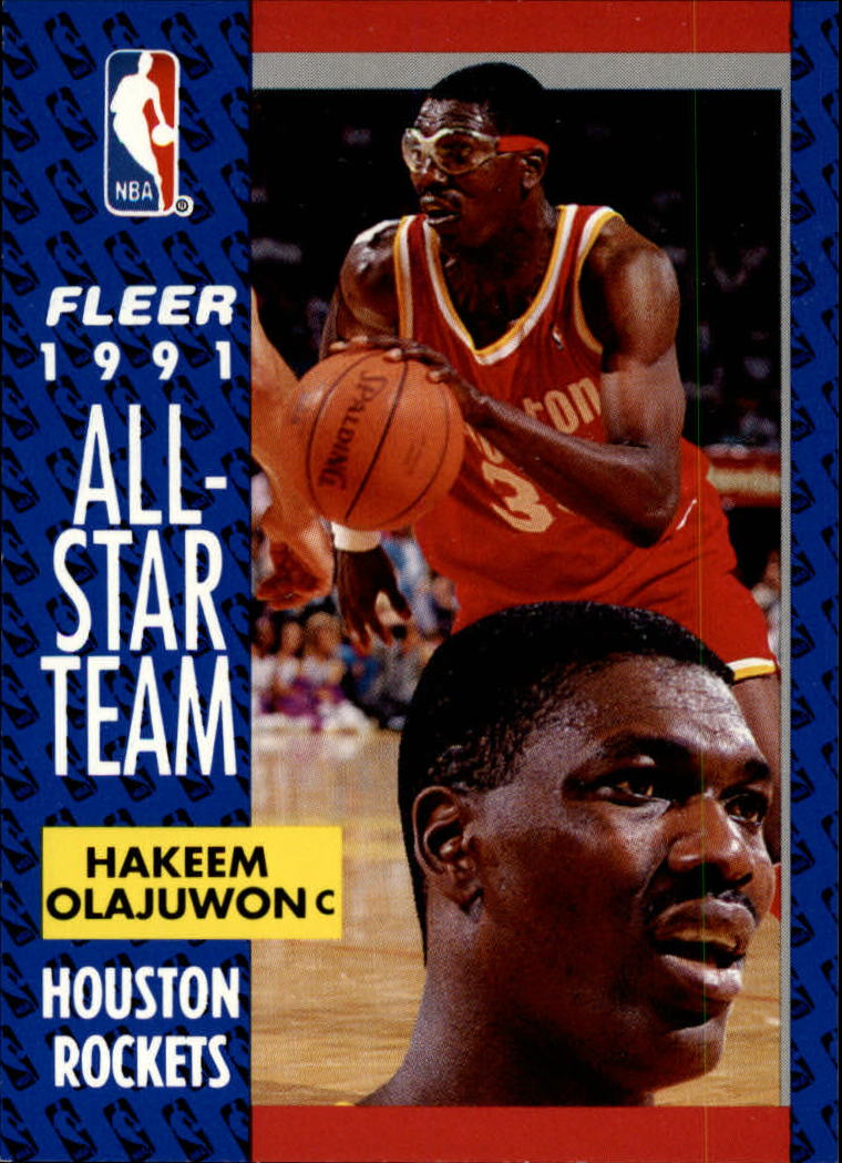 1991-92 Fleer #214 Hakeem Olajuwon AS