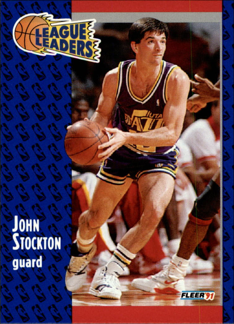 1991-92 Fleer #221 John Stockton LL