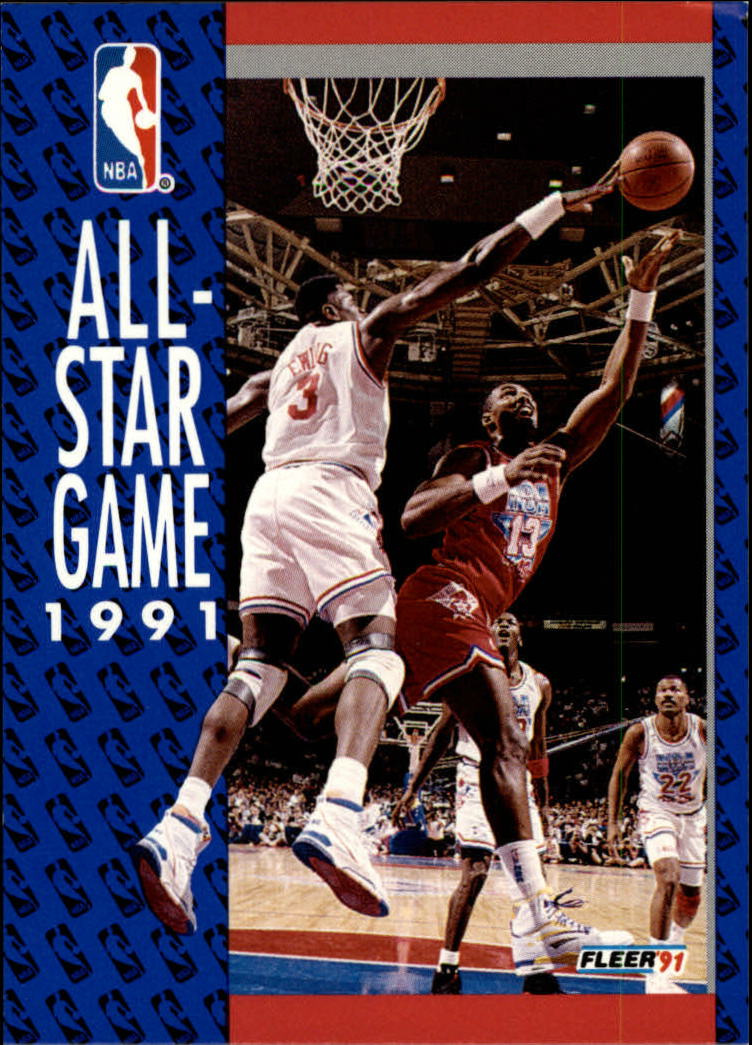 1991-92 Fleer #236 Patrick Ewing ASG/Karl Malone ASG