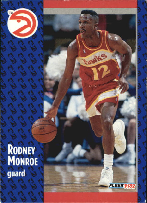 1991-92 Fleer #244 Rodney Monroe RC