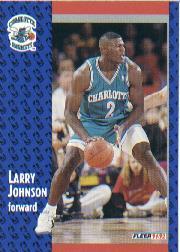 1991-92 Fleer #255 Larry Johnson RC