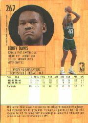 1991-92 Fleer #267 Terry Davis back image