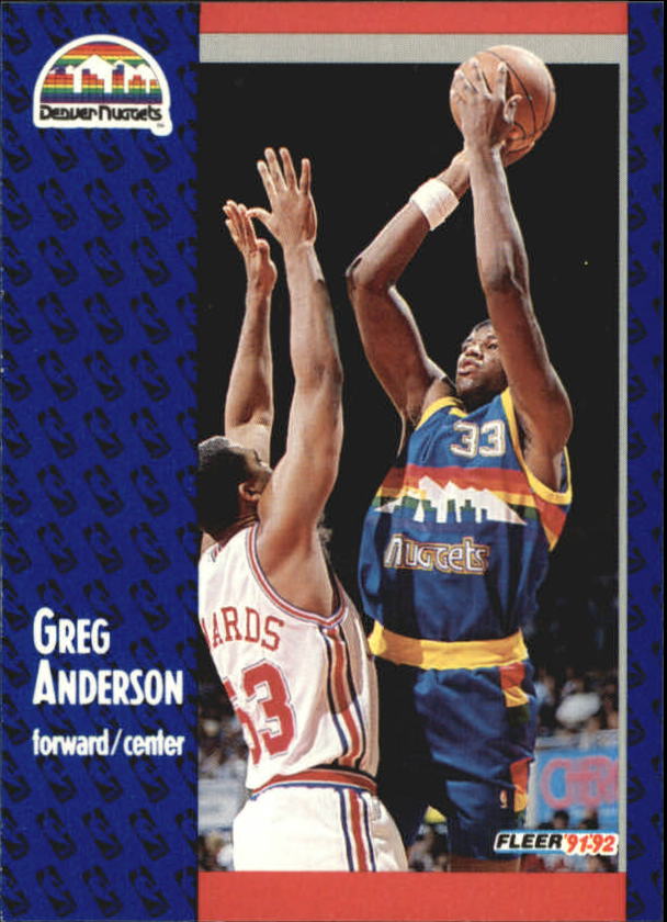 1991-92 Fleer #272 Greg Anderson