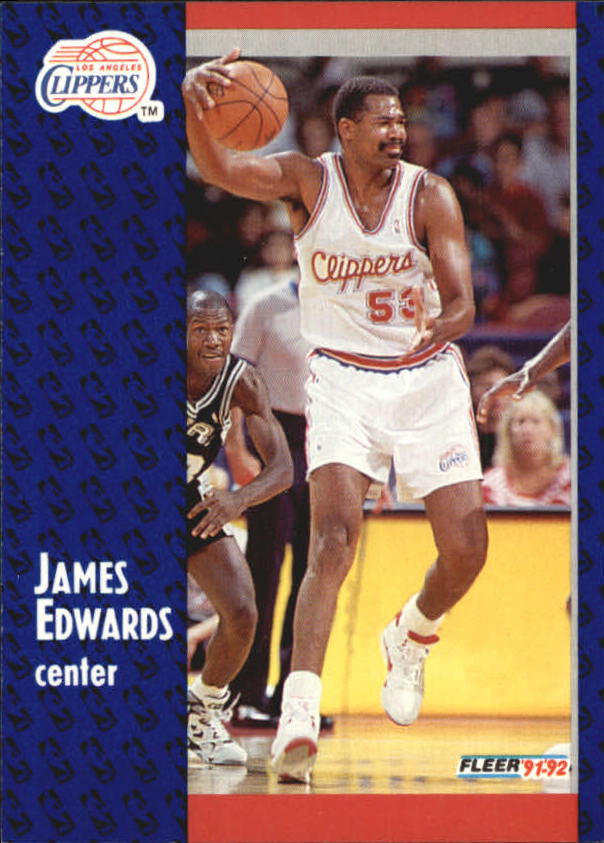 1991-92 Fleer #296 James Edwards