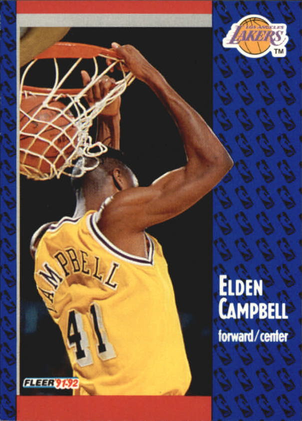 1991-92 Fleer #300 Elden Campbell