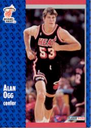 1991-92 Fleer #308 Alan Ogg