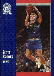1991-92 Fleer #318 Scott Brooks
