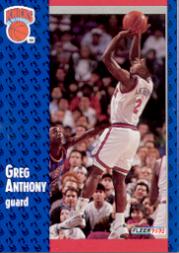 1991-92 Fleer #325 Greg Anthony RC