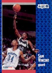 1991-92 Fleer #333 Sam Vincent