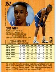 1991-92 Fleer #352 Spud Webb back image