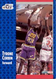 1991-92 Fleer #364 Tyrone Corbin