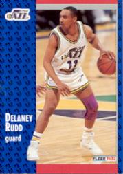 1991-92 Fleer #366 Delaney Rudd