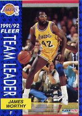1991-92 Fleer #384 James Worthy TL