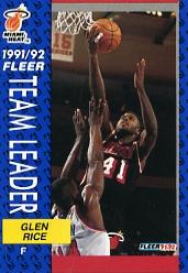 1991-92 Fleer #385 Glen Rice TL