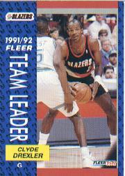 1991-92 Fleer #393 Clyde Drexler TL