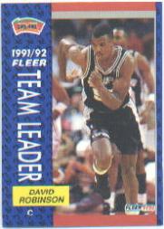 1991-92 Fleer #395 David Robinson TL