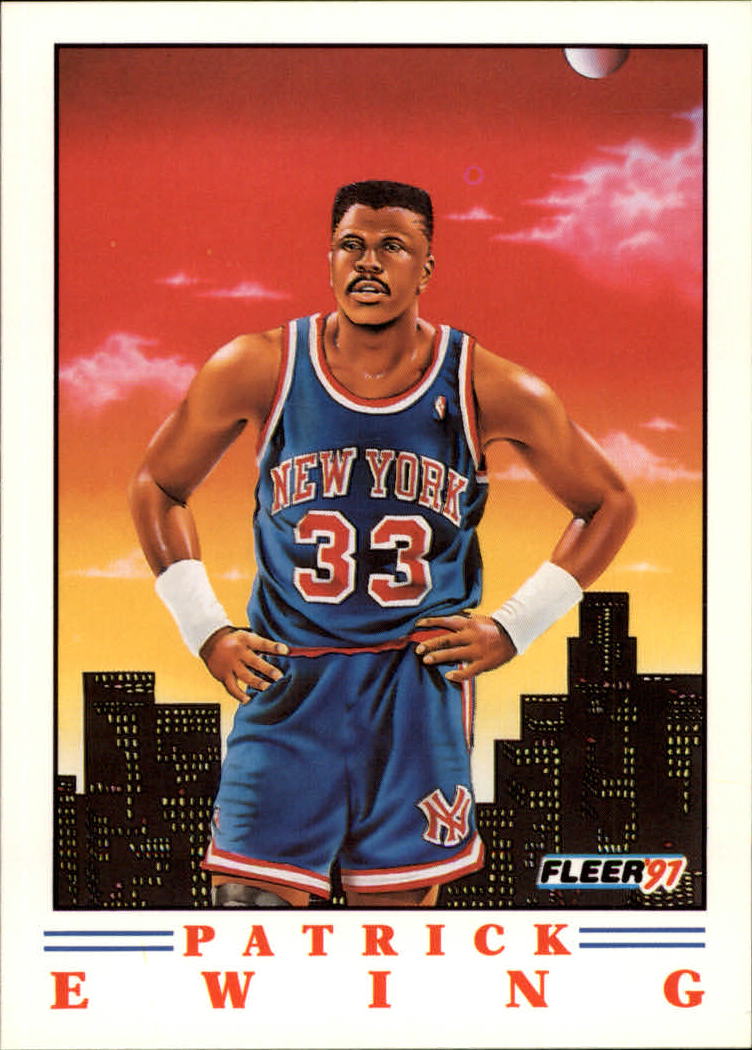 1991-92 Fleer Team Leader Patrick Ewing 389 New York Knicks