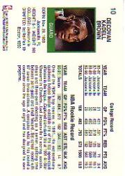 1991-92 Hoops #10 Dee Brown back image