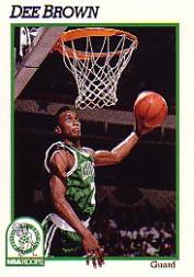 1991-92 Hoops #10 Dee Brown