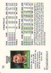 1991-92 Hoops #13 Reggie Lewis back image