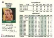 1991-92 Hoops #44 Brad Davis back image
