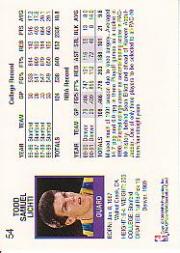 1991-92 Hoops #54 Todd Lichti back image