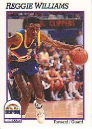 1991-92 Hoops #56 Reggie Williams