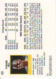 1991-92 Hoops #69 Tyrone Hill