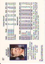 1991-92 Hoops #87 Detlef Schrempf back image