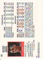 1991-92 Hoops #95 Jeff Martin back image