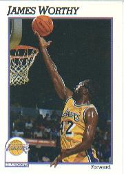 1991-92 Hoops #106 James Worthy