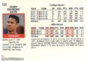 1991-92 Hoops #109 Terry Davis back image