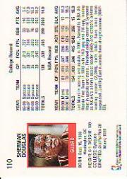 1991-92 Hoops #110 Sherman Douglas back image