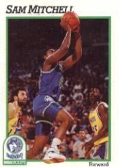 1991-92 Hoops #127 Sam Mitchell